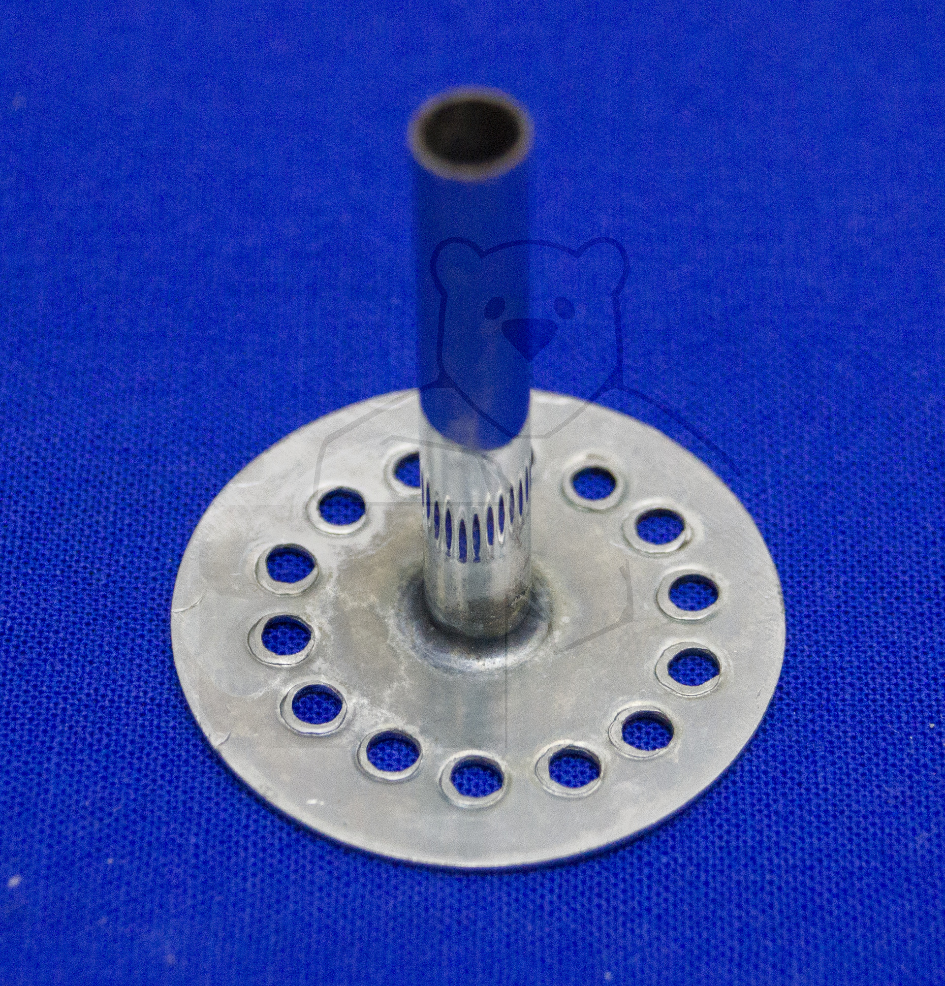 Glaszylinder zum Spritzen auskochen, Detailaufnahme Kanülenhalter